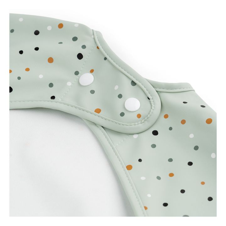 Bavaglino con maniche, modello: Happy dots  | Verde- Immagine del prodotto n°3