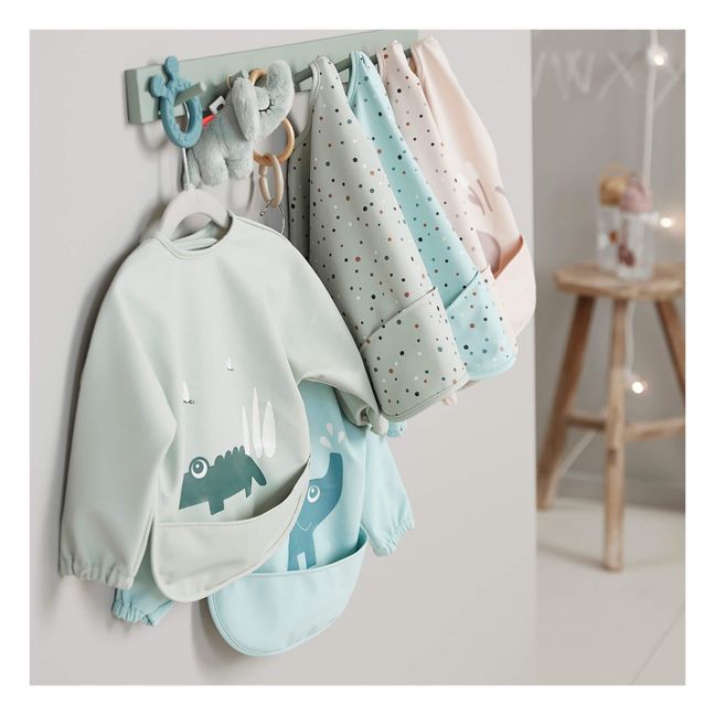 Bavoir à manches Happy dots  | Rose
