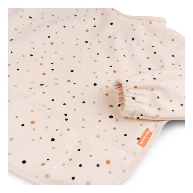 Babero con mangas Happy dots  | Rosa