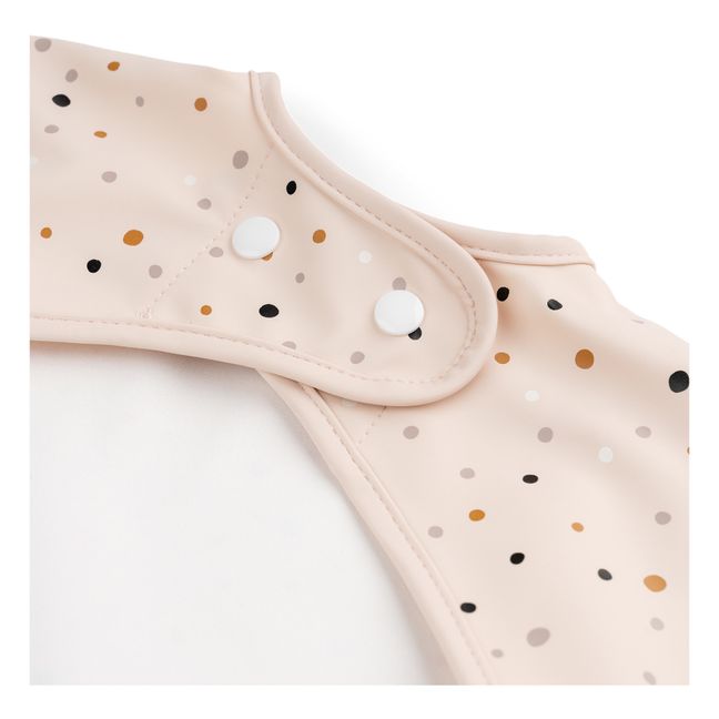Happy dots bib with sleeves  | Pink