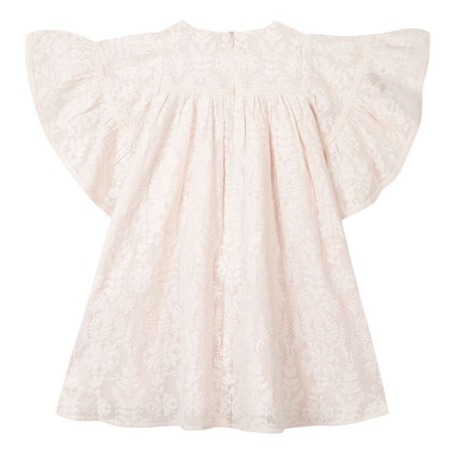 Robe Brodée | Rose pâle
