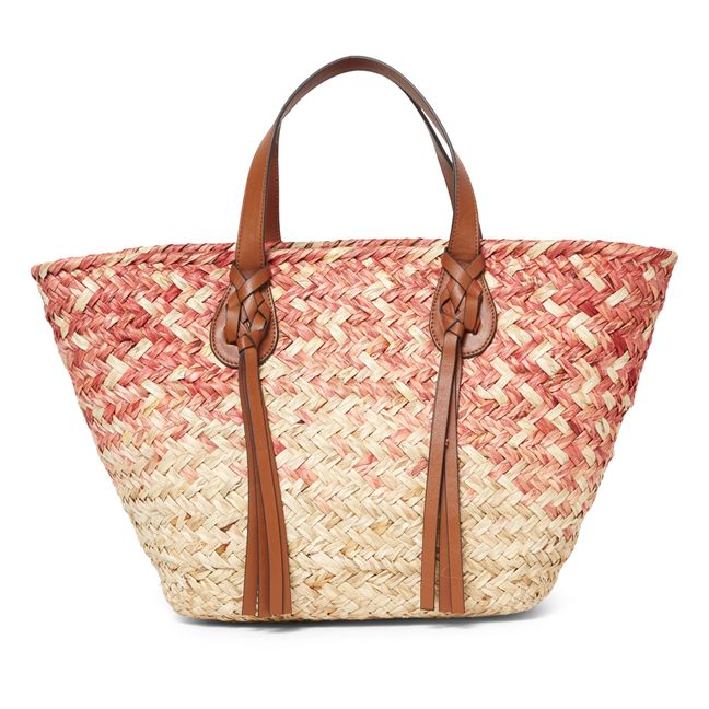 Surfside Raffia Shopping Bag | Terracotta