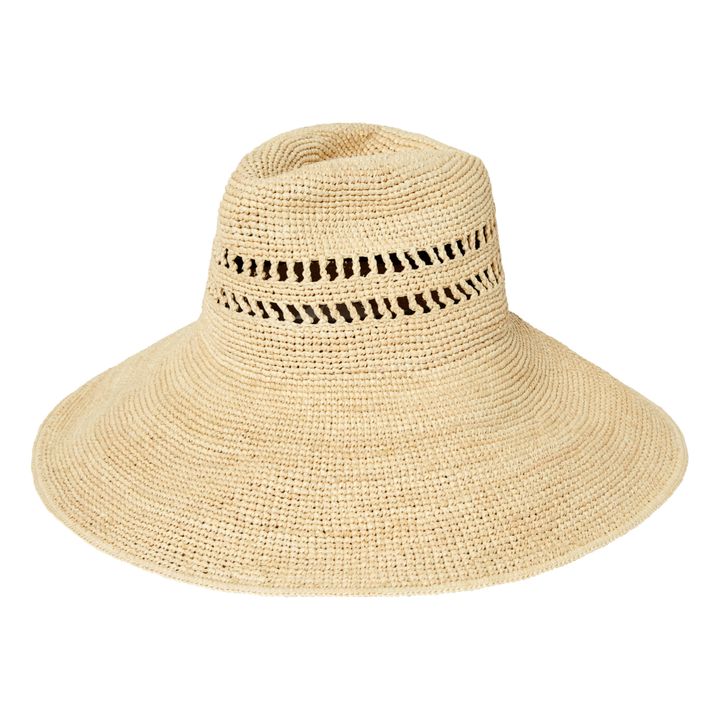 Sombrero de rafia Harlow | Natural- Imagen del producto n°2