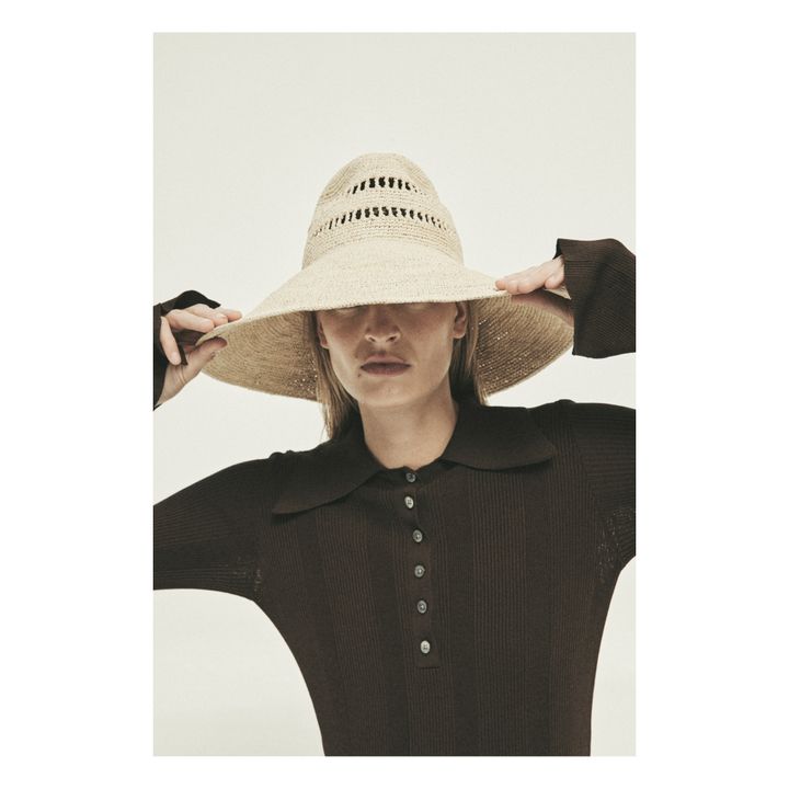 Sombrero de rafia Harlow | Natural- Imagen del producto n°3