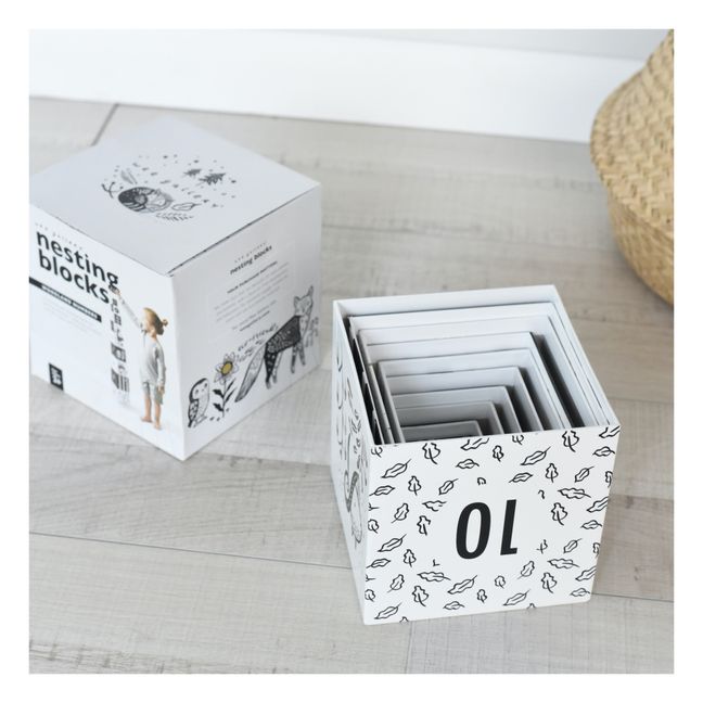 Cubos de cartón encajables | Blanco