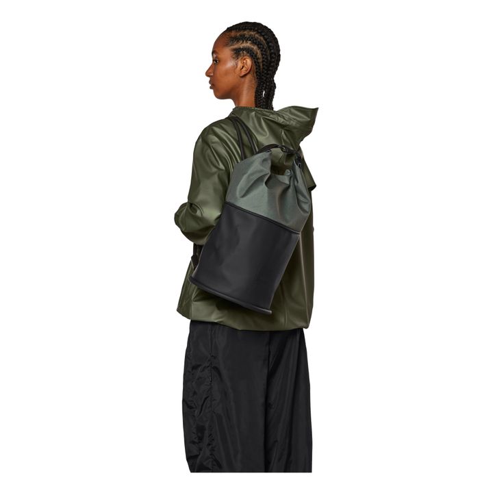 Velcro Rolltop Backpack | Verde Kaki- Imagen del producto n°2