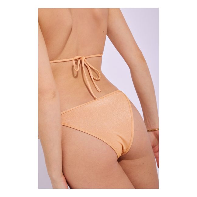 Richie Shiny Bikini Bottom | Pfirsichfarben