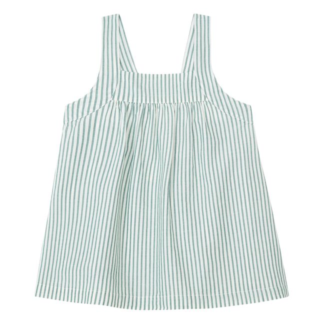 Striped Strappy Top | Green