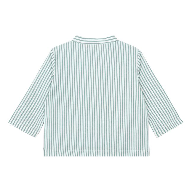 Kurta a rayas | Verde