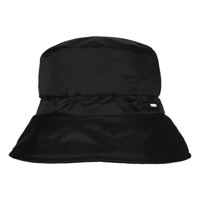 Quilted Waterproof Bucket Hat | Schwarz