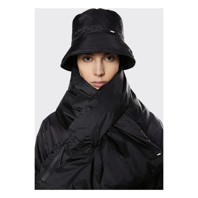 Quilted Waterproof Bucket Hat | Schwarz