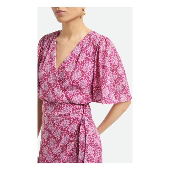 Robe Portefeuille Taslima | Pourpre