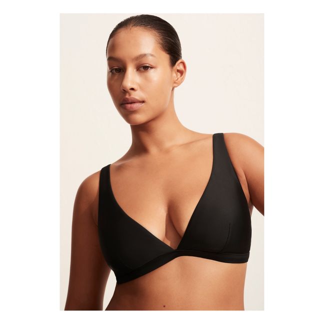 Haut de Maillot Plunge | Noir