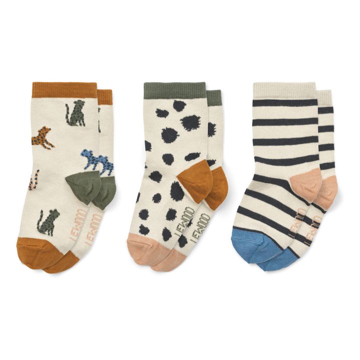 Socks - Set of 3 pairs | Ecru- Product image n°0