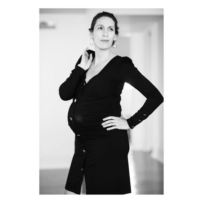 Schwangerschaftskleid Sofia | Schwarz