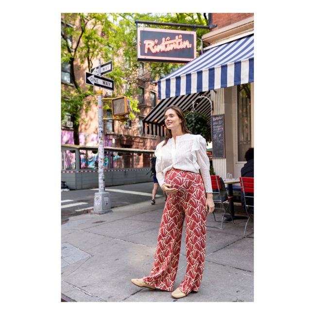 Pantalon de Grossesse Andrea Comporta | Rouge