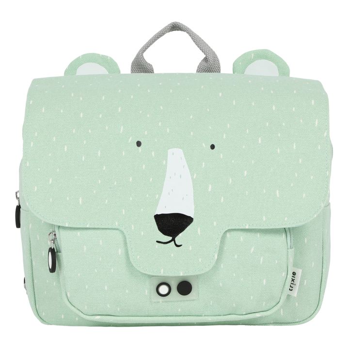 Trixie Cartable Mr Polar Bear Vert d eau Smallable