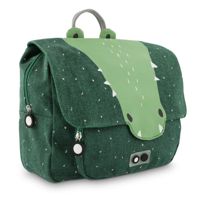 Cartable Mr Crocodile | Vert sapin