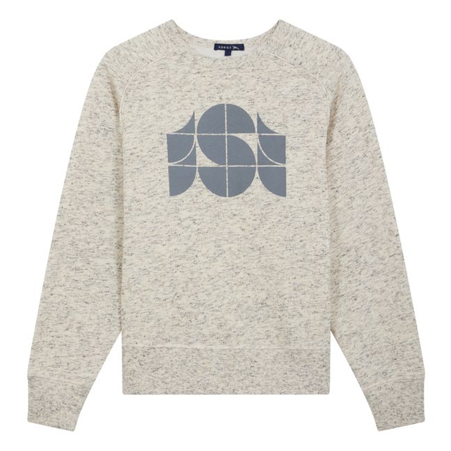Pascal Organic Cotton Sweatshirt | Heather white