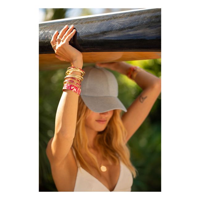 Jonc Ajustable Bangle | Rouge framboise