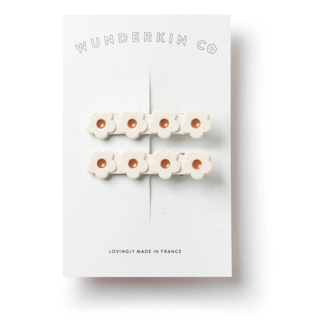 Haarspange 2er-Pack Blumen | Weiß