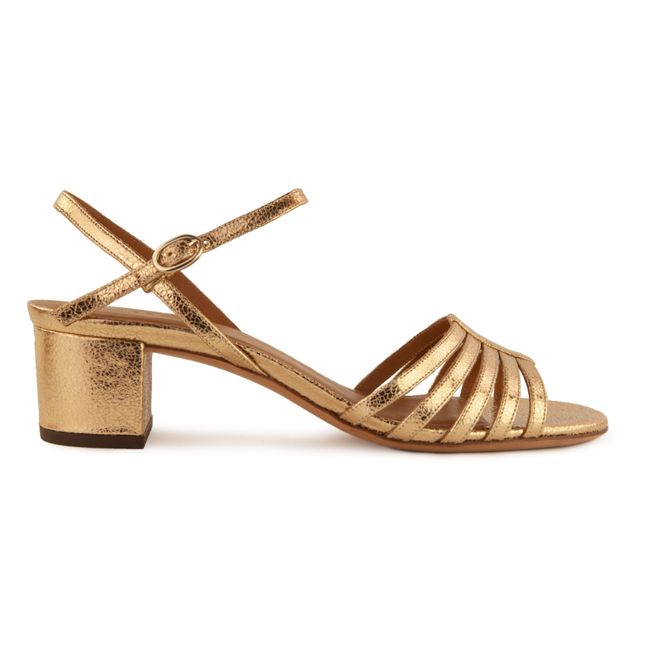 Sandales à talons Cuir N°779 | Doré
