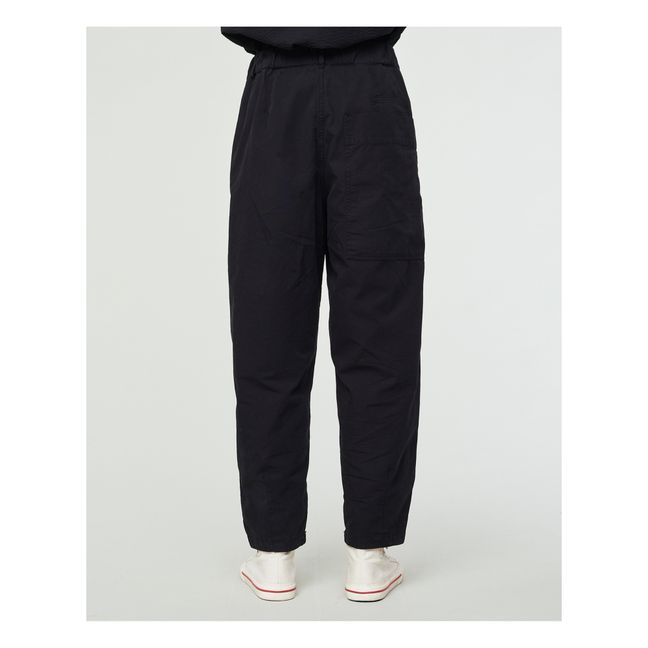 Pasha Linen and Cotton Pants | Black