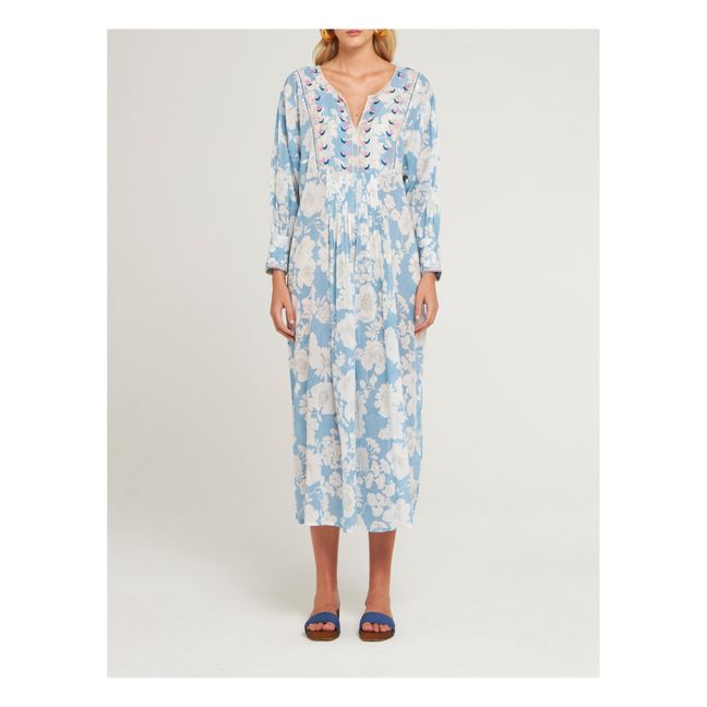 Robe Longue Peony | Bleu