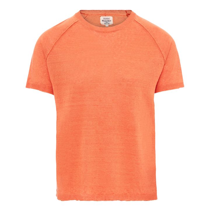 Mamou Linen T-shirt | Arancione- Immagine del prodotto n°0