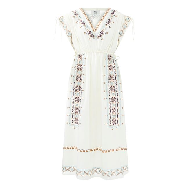 Embroidered Kaftan Dress | Blanco Roto
