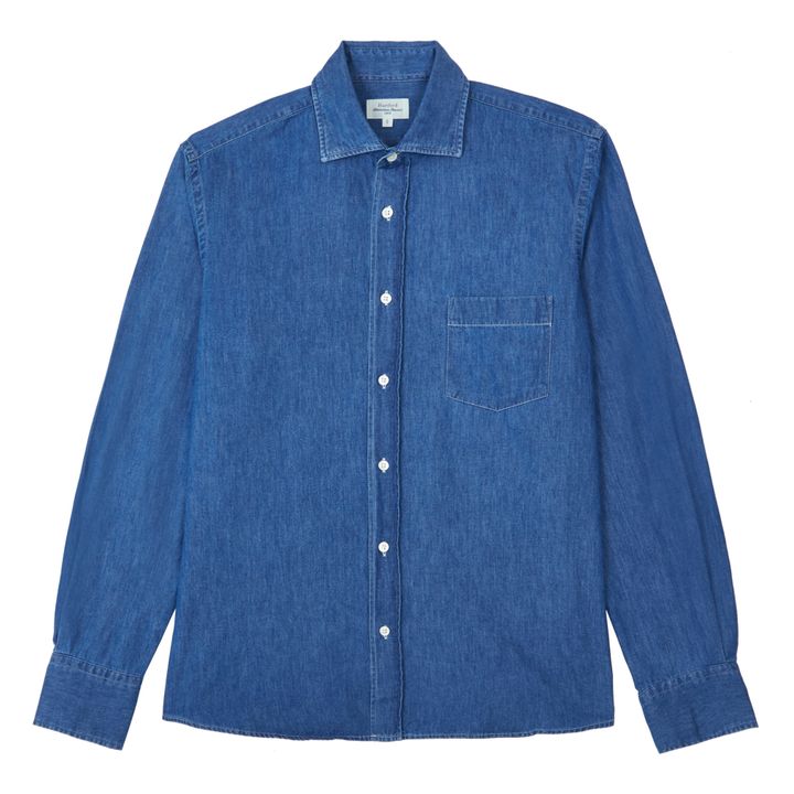 Paul Linen Shirt | Azul índigo- Imagen del producto n°0