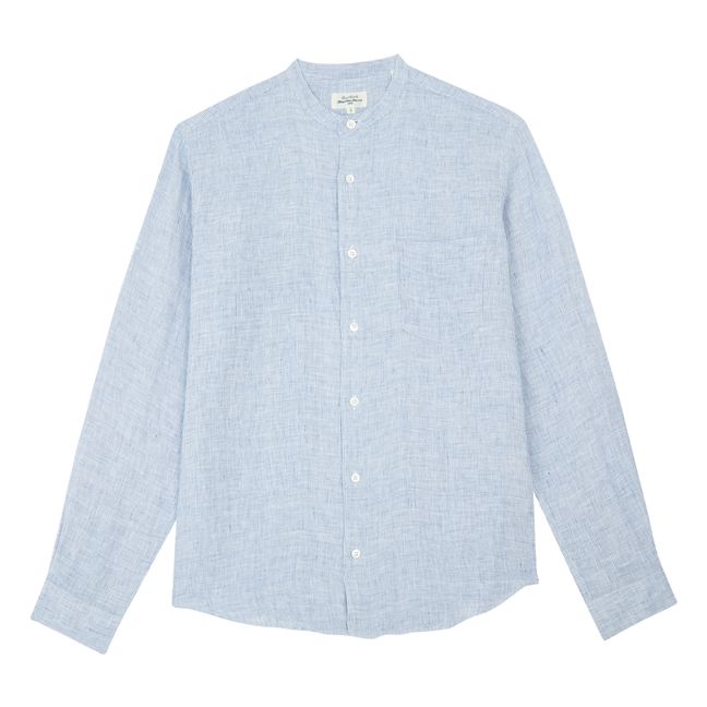 Premium Linen Shirt | Blu