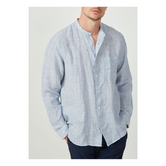 Premium Linen Shirt | Azul