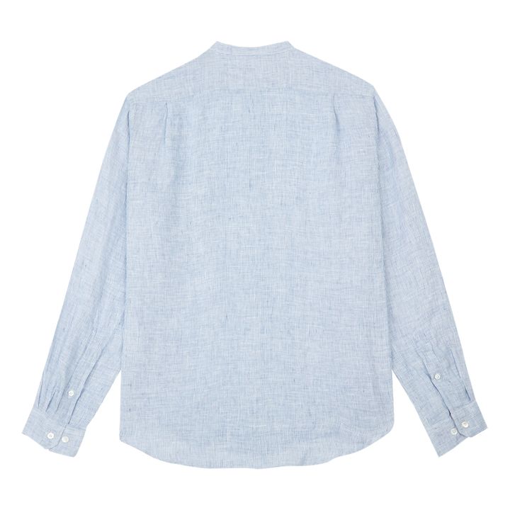 Camisa de lino Premium | Azul- Imagen del producto n°3