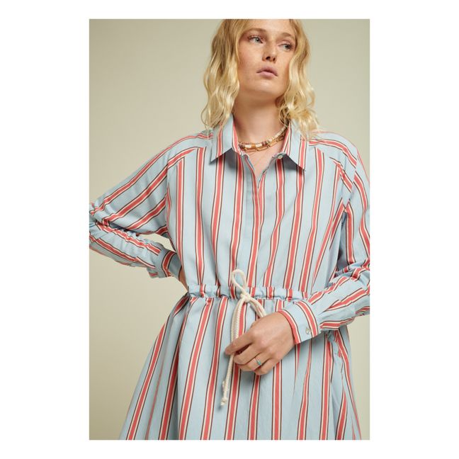 Noemie Striped Dress | Blu