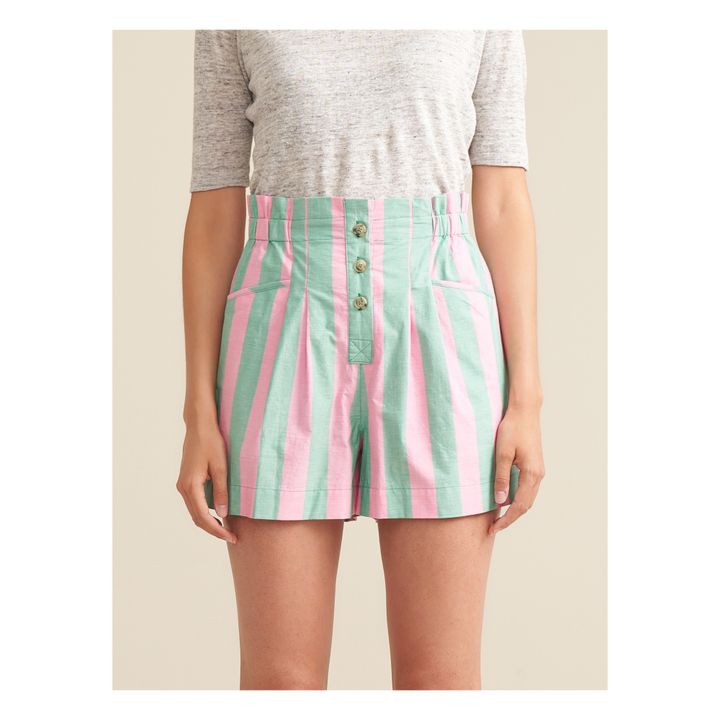 Lila Stripes Shorts - Women's collection | Rosa- Produktbild Nr. 2