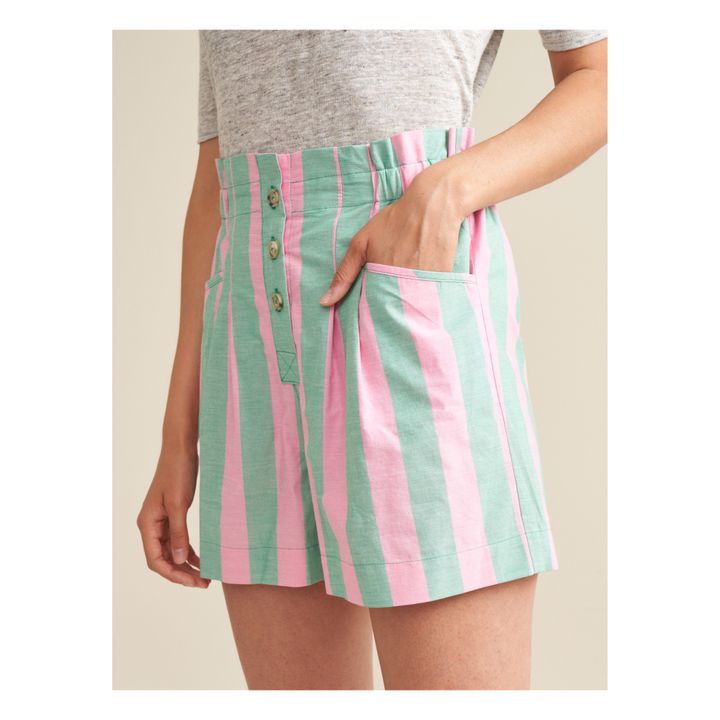 Lila Stripes Shorts - Women's collection | Rosa- Produktbild Nr. 4