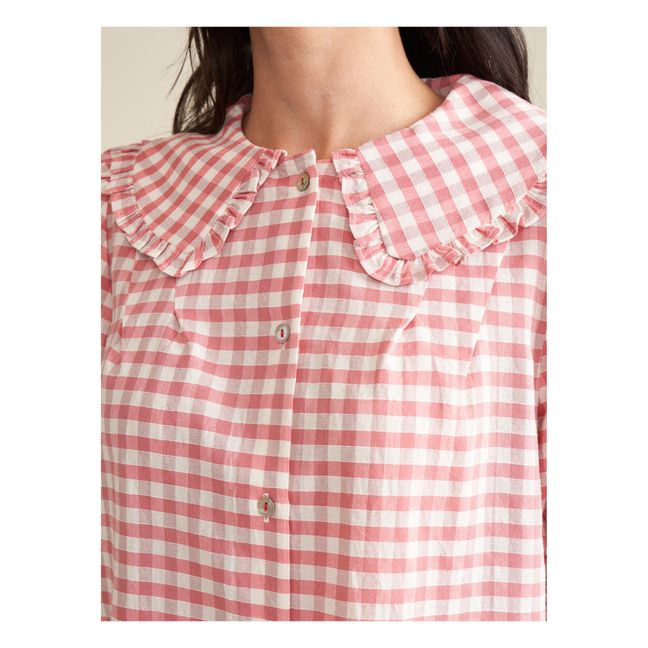 Violet Check Blouse - Women’s Collection | Rojo Frambuesa