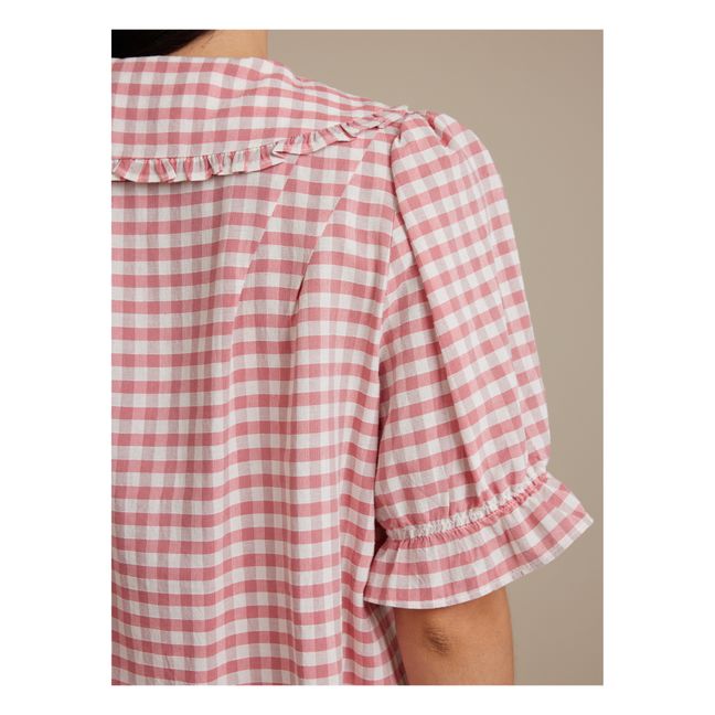 Violet Check Blouse - Women’s Collection | Rojo Frambuesa