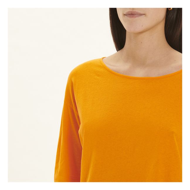 Aksun Langarm-Rundhals T-Shirt | Orange