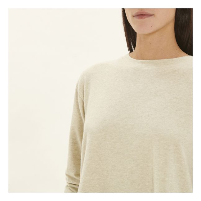 Ypawood Long Sleeve Boat Neck T-Shirt | Verde tiglio