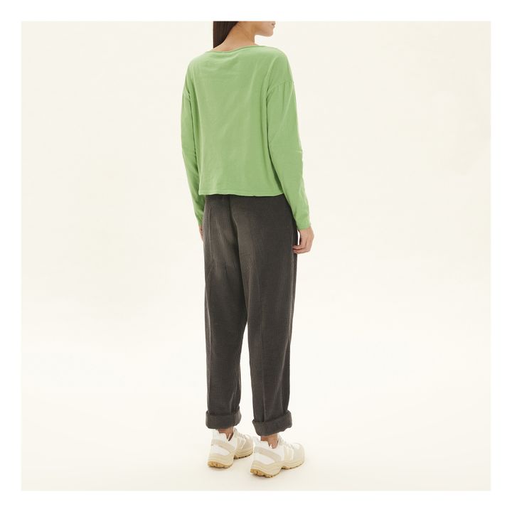 Aksun Long Sleeve Crew Neck T-Shirt | Verde- Imagen del producto n°4