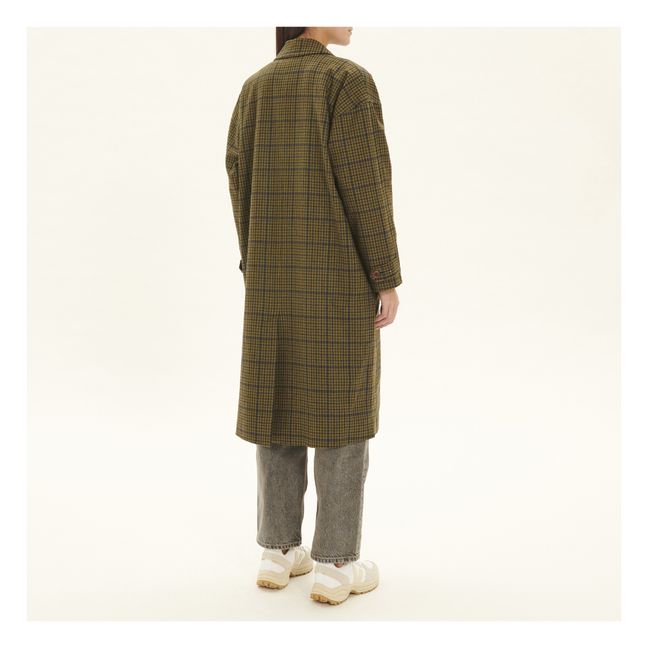Nelabird Tartan Wool Coat | Marrón