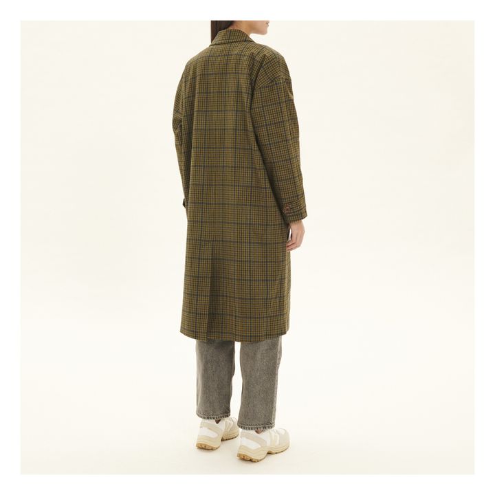 Nelabird Tartan Wool Coat | Marrón- Imagen del producto n°2
