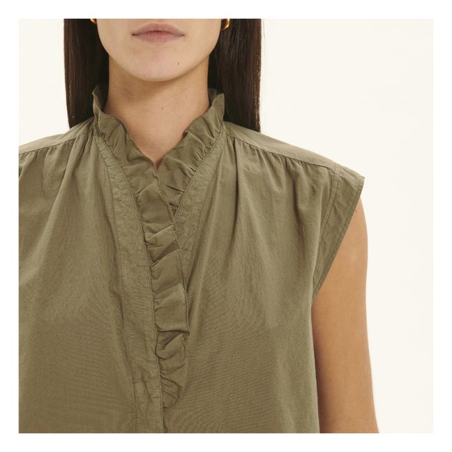 Callisto Blouse | Verde Kaki
