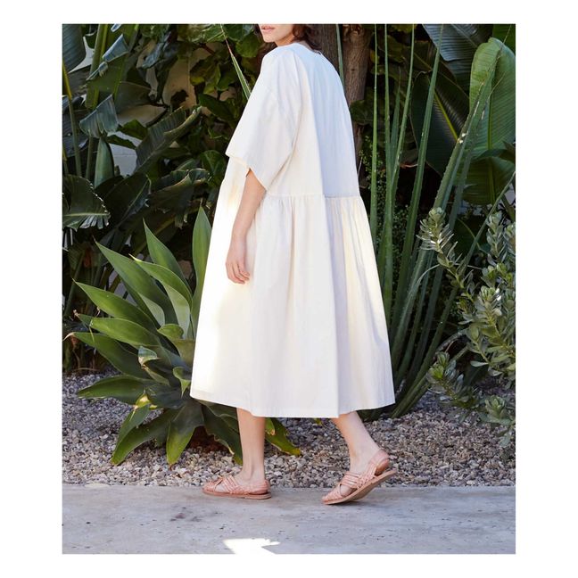 V Neck Dress | Weiß