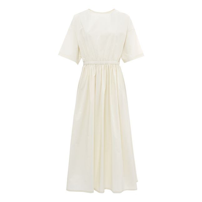 New Pleated Dress | White