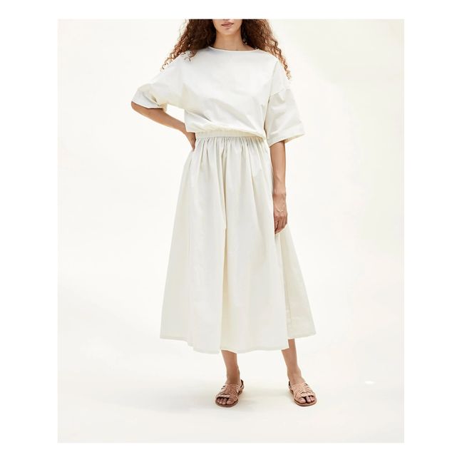 New Pleated Dress | White
