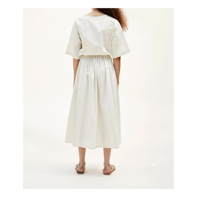 New Pleated Dress | Blanco