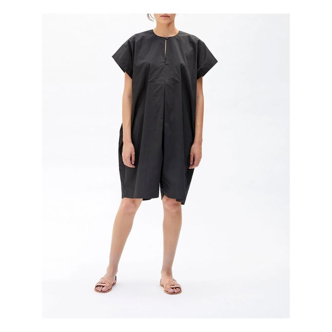V Neck Playsuit | Gris Carbón
